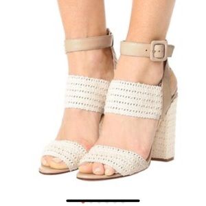 Schutz Vanilla Glandy crochet sandals